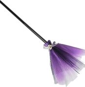 Escoba De Bruja Infantil Para Halloween - Accesorios De Disfraz Infantil De Escoba De Bruja - Accesorios para Juegos de Imitación Fiesta de Truco o Trato Decoración de Casa Encantada
