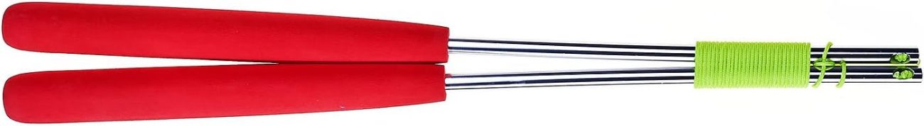 Eureka 515752 Acrobat - Palo de Mano (Aluminio, con Asas Rojas, 32,5 cm)