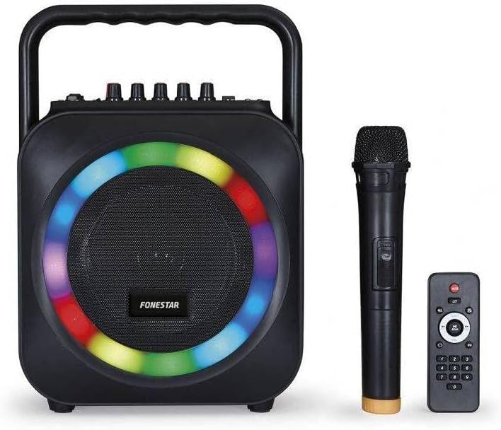 FONESTAR BOX-35LED Bluetooth Speaker with Karaoke 35W Black FONESTAR BOX-35LED Bluetooth Speaker with Karaoke 35W Black