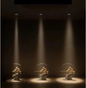Foco de Escenario, S LED ultrafinos con haz de luz pequeño y ángulo de iluminación reducido, empotrados, 3/5/7 W, 3/8/15 grados, for techo, for el hogar, cuadros, museos de arte.(WH 3W 8 degree,4000K)