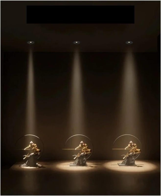 Foco de Escenario, S LED ultrafinos con haz de luz pequeño y ángulo de iluminación reducido, empotrados, 3/5/7 W, 3/8/15 grados, for techo, for el hogar, cuadros, museos de arte.(WH 3W 8 degree,4000K)