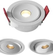 Foco de Escenario, s LED empotrados de 5 W, 7 W y 9 W, ángulo de haz pequeño de 3°, 8° y 15°, for techo, for el hogar, cuadros, museos de arte.(White 5W 8 degree,6000K cold)