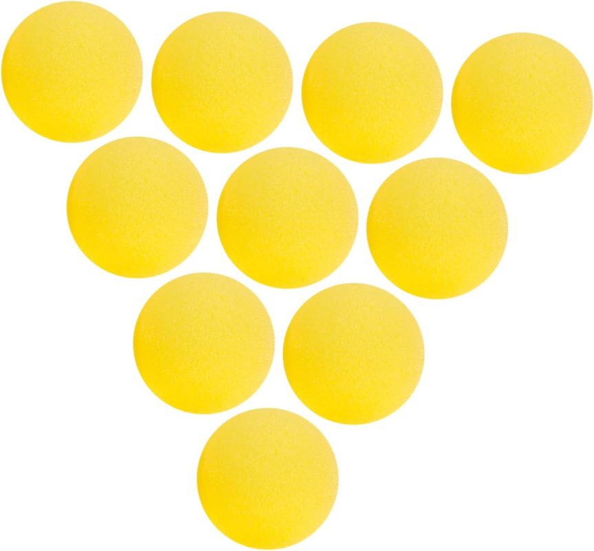 GALPADA 10 Pieces Magic Sponge Ball Accessories Performance Tricks Accessories Stage Performance Spongeballs for Performance Yellow
