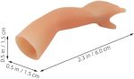 Genérico 4 Pieces Imp Hand Toy Tricks for Thumb Trick Finger Lights Bulk Shake Small Accessories for Hand Tricks Party Favors Silica Gel Khaki - Imagen 2