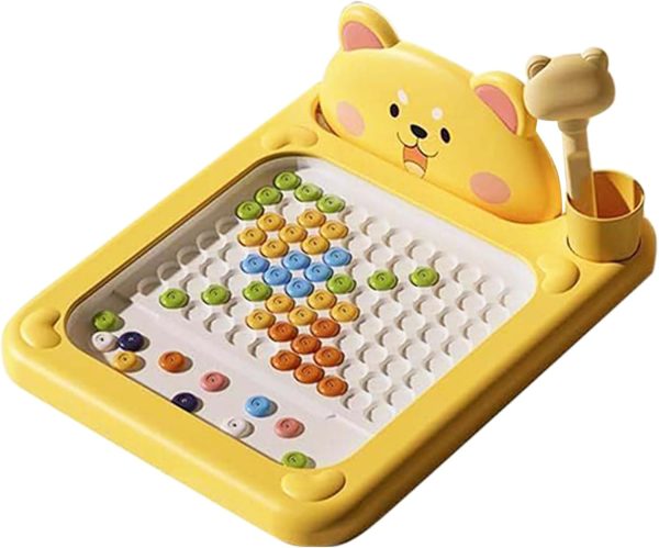 Genérico Tablero Magnético de Actividades,Tablero De Arte Magnético con Bolígrafo para Viajar,Juguetes Educativos Interactivos para Niños De 2 A 5 Años | Regalo Infantil