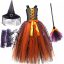 Generisch Disfraz de bruja para niña - Halloween sin mangas con sombrero | Cómodo traje de bruja para niños pequeños para trucos o tratos, bonito disfraz infantil para fiestas, eventos escolares y