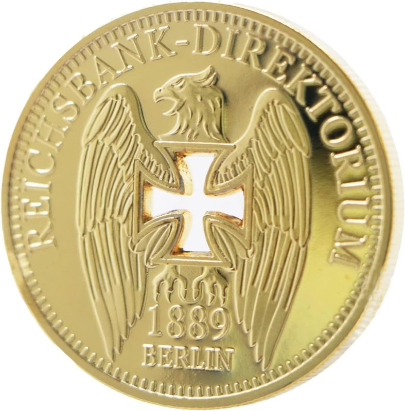 German Hollow Commemorative Coin, Cross Eagle Commemorative Coin, Collectible Coins, Retro Crafts