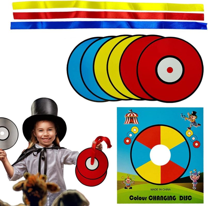 Gimmick-Diskette - Magia mágica - Bufandas mágicas con Cambio Color, Magia la Calle para actuaciones, Recuerdos Calle