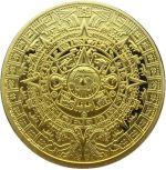 HARPIMER Mayan Commemorative Coin, Collection of Aztec and Mayan Commemorative Coins in a Calendar Art Collection