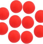 HEMOTON 10piezas Bola De Esponja Roja Suave Accesorios para Trucos Clásicos Suministros para Magos para Presentaciones Escenario Forma Redonda