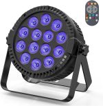 HOLDLAMP 14 x 6 RGBW LED Pair Stage Lights with Remote Control and Sound Activation, DMX 4/8 CH LED Par Spotlight for DJ Bar KTV Disco Birthday Party