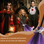 Halloween Witch Broom 80cm Witch Broom for Children Costume Accessories Witch Cosplay Accessories for Children's Parties Boys and Girls Parties Festivals School - Imagen 2