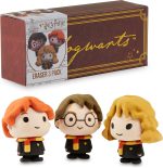 Harry Potter Erasers with Harry, Hermione and Ron, Pack of 3 Cute School Supplies Erasers