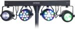 Ibiza - DJLIGHT60 - Light stand with 2 PAR RGBB & 2 MOON FOWER RGBBBA projectors - 4 in 1 LED pack - Imagen 2
