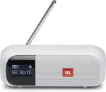 JBL Tuner 2 JBL Radio Tuner, Portable Bluetooth Speaker with MP3, DAB Plus and FM Radio, Powerful Sound and Clear White - Imagen 2