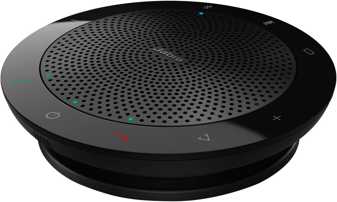 Jabra Speak 510 Speaker - Portable Bluetooth, Conference Speaker - Jabra Speak 510 Speaker - Portable Bluetooth, Conference Speaker - Connects to Laptops, Smartphones and Tablets - USB Plug