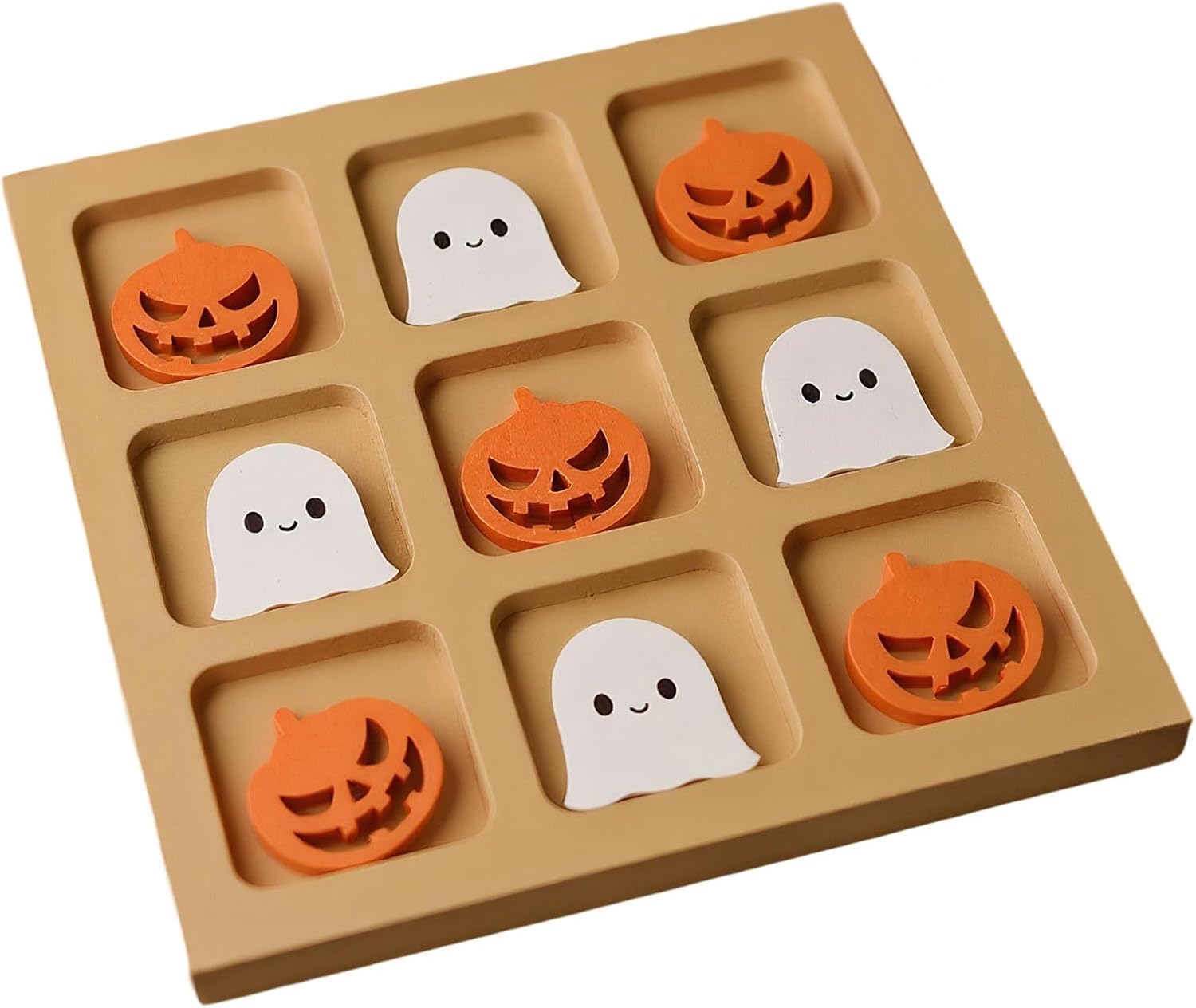 Juego De Mesa De Halloween,Juego De En Raya De Madera Juego De Mesa De Halloween,Juego De En Raya De Madera - De Halloween para Viaje En Casa Coche Avión Playa Y Aire Libre