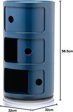 Kartell Componibile Modular elements, Blue, 32 x 32 x 58.5 cm - Imagen 2