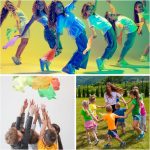 Kleintober Colored Juggling Handkerchiefs l 6 Dance Handkerchiefs with Instructions for First Tricks l Dance Game for Boys and Girls - Imagen 2