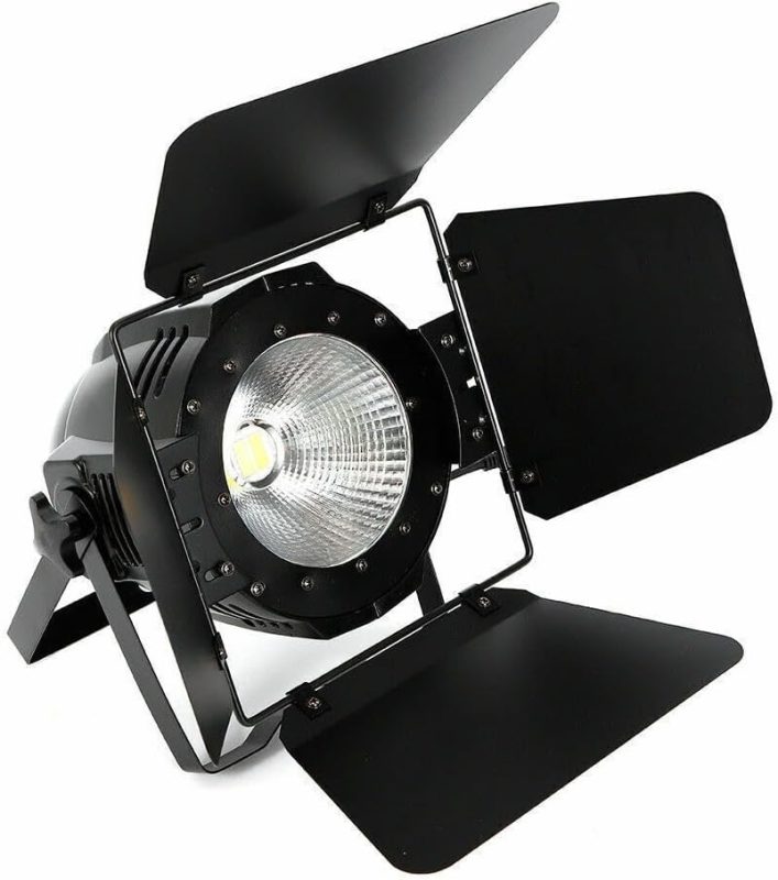 LED Stage Lighting 200W 2 in 1 COB DMX PAR Spotlight Theater Light Studio Lamp Torque Effect DMX-512 Master/Slave Sound Car