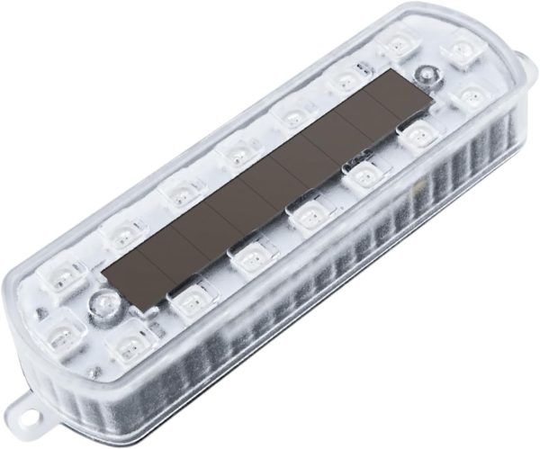 Luces Estroboscópicas para Automóvil, Luces LED Estroboscópicas Solares Multicolor, Iluminación De Emergencia para Moto Casa Camping Y Eventos Nocturnos