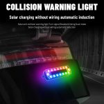 Luces Estroboscópicas para Automóvil, Luces LED Estroboscópicas Solares Multicolor, Iluminación De Emergencia para Moto Casa Camping Y Eventos Nocturnos - Imagen 2
