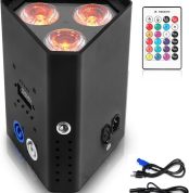 Luces de Escenario para Fiestas en Interiores, Luces LED Par RGBW para Cabina de DJ, iluminación Vertical con Control Remoto, Control DMX512, activadas por Sonido, para Festivales, Fiestas