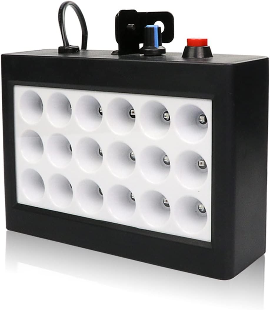Luces de Fiesta, 18 LED Disco Dj 20w rgb Luces Luces de Fiesta, 18 LED Disco Dj 20w rgb Luces estroboscópicas AUTO Efecto de iluminación de escenario de flash activado de sonido for el club de fiesta Navidad Navidad cumpleaños(Nero)