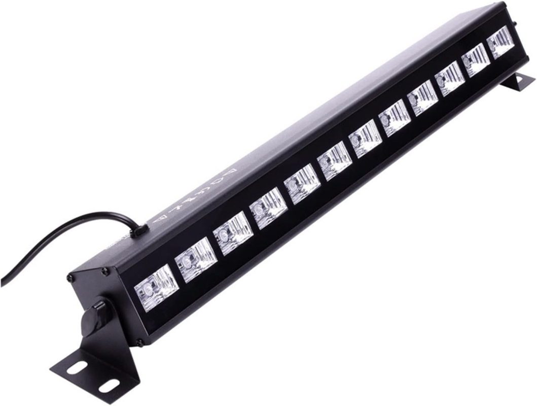 Luces de Fiesta, 3 6W UV Etapa negra luz LED Barra de control remoto Efecto de iluminación de escenario discoteca DJ Luces del club de vacaciones de fiesta interior de la fiesta de Navidad