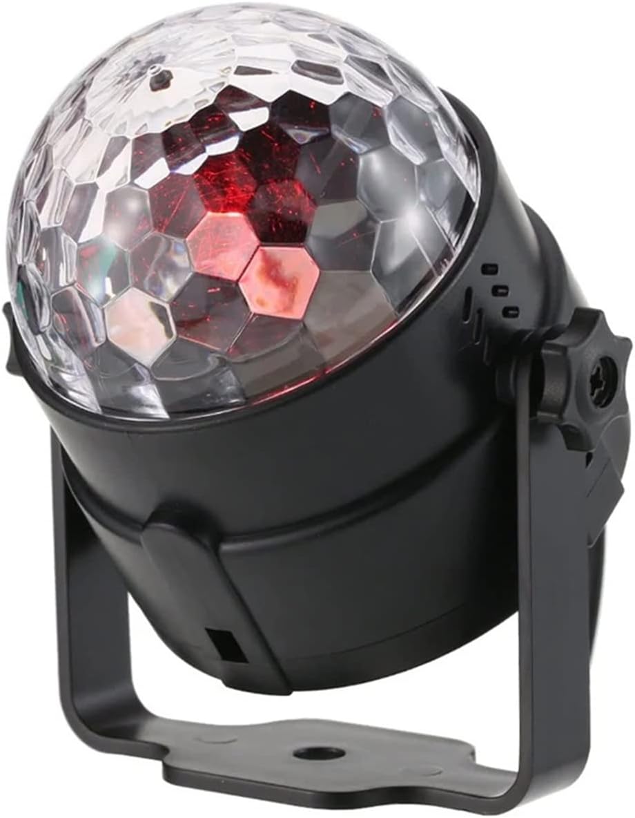 Luces de Fiesta, 3W RGB LED Bola de mágica de Luces de Fiesta, 3W RGB LED Bola de mágica de cristal DJ Disco bola lumiere sonido activado escenario iluminación efecto música fiesta fiesta fiesta