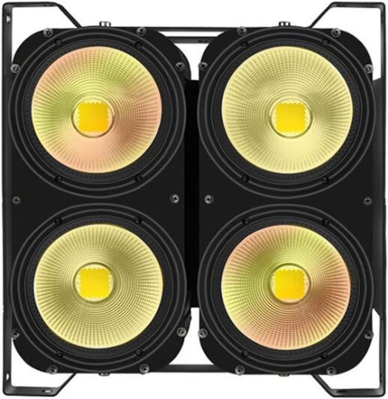 Luces de Fiesta, 4eyes 40 0W LED COB Efecto de iluminación de escenario de audiencia profesional de Blinder dj Luces de cumpleaños de la fiesta del club de la barra de discoteca(Warm White and White)