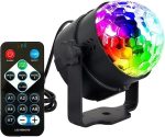 Luces de Fiesta, 6w 7 color Rgb Remoto LED Bola de mágica de cristal DJ Fiesta de iluminación de escenario de discoteca Fiesta de fiesta Navidad Lámpara de música de cumpleaños