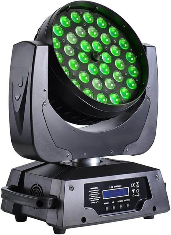 Luces de Fiesta, Equipo de iluminación de escenario Control de voz Barra transparente Tinta Luz 3 6x10w 4 En 1 RGBW LED Centrando la luz de la cabeza en movimiento