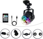 Luces de Fiesta, Rgb 4w 15 Color LED USB Luz de bola de disco mágica de cristal DJ Party Car Cumpleaños Cumpleaños Efecto de iluminación de escenario activado - Imagen 2