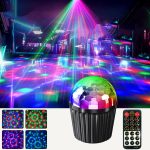 Luces de etapa Control remoto, luces de etapa LED de control remoto | Lámpara de bola mágica de,Dispositivo de iluminación de fiesta de cumpleaños, lámpara de atmósfera disco para DJ Pub - Imagen 2