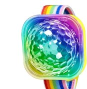 Luz LED de bola de discoteca, pulsera de bola de discoteca, bola de luz USB con ventosa, reloj de luz LED de escenario con activación por sonido, luces de ambiente intermitentes coloridas