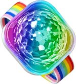 Luz de discoteca – Reloj de luz LED de escenario con activado por sonido – Pulsera USB recargable para el hogar, habitación, coche, cumpleaños, Halloween, Navidad, decoración de boda