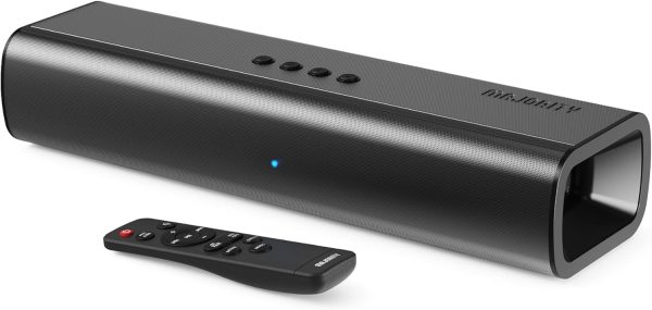 MAJORITY Naga 40 Sound Bar TV | Bluetooth Soundbar | 80W 2.0 Speakers for TV | HDMI ARC Sound Bar Speaker | 40cm Sound Bar PC | Wall Mount Kit and Remote Control Included