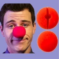 MOMOMAGE 10pcs 5cm red sponge balls can be put on your nose, clown, nose, street close-up magic tricks, comedy tricks