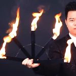 MOMOMAGE Fire Fan Magic Tricks Fire Torch for Flame Fans, Magic Fire Tricks for Professional Magicians and Shows