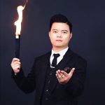 MOMOMAGE Fire Fan Magic Tricks Fire Torch for Flame Fans, Magic Fire Tricks for Professional Magicians and Shows - Imagen 2