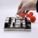MOMOMAGE Folded fire cage, magic tricks for magicians, illusions, trick party show appearing a burning pan turns into a pigeon magic bird cage - Imagen 2