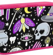 Magia Bruja Brujería Bohemia Dibujo Impresión Estuche Almacenamiento Cosméticos Herramientas de Arte Suministros Estudiantes Profesores Uso Versátil, Pink, Talla única, Juego de mochila escolar