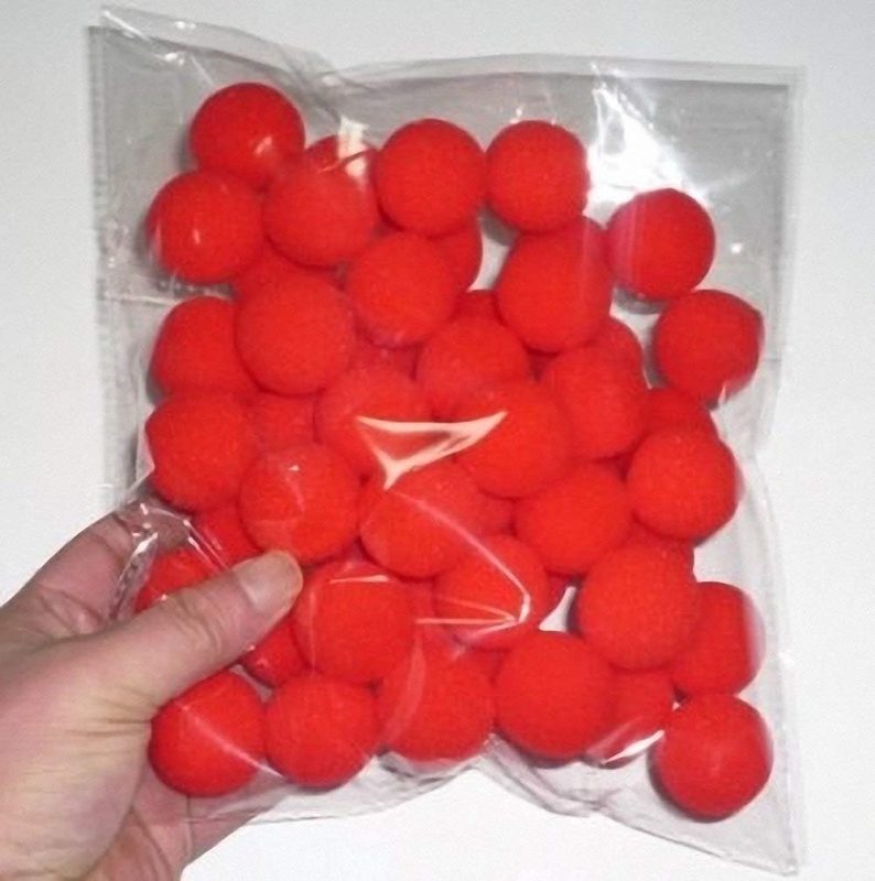 Magic Accessories 20 Bolas de Esponja súper Suave de 3,5 cm (Rojo)/ 20 pcs 3.5cm Super Soft Sponge Balls(Red) ---- Truco de Magia, Truco de Fiesta, Truco de Magia, Kits de Magia