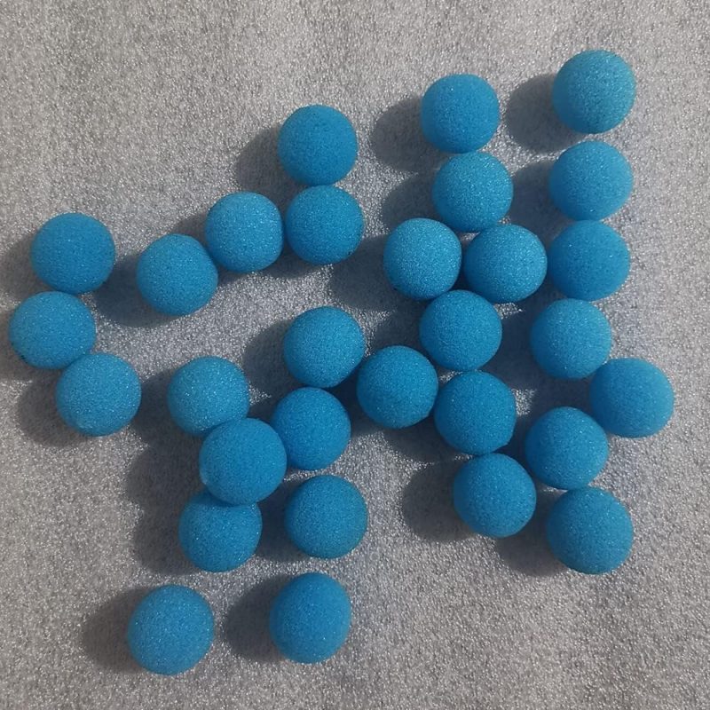 [Magic Accessories] 50pcs/lot 2.5cm Super Soft Sponge Balls Colorful Foam Balls Magic Tricks That Appear Disappear Magic Stage Street Tricks Illusion (Blue, 2.5cm)