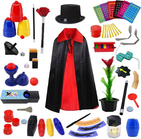 Magic Kit for Kids, Magic Tricks Set with Instructions, Gift for Boys and Girls Magic