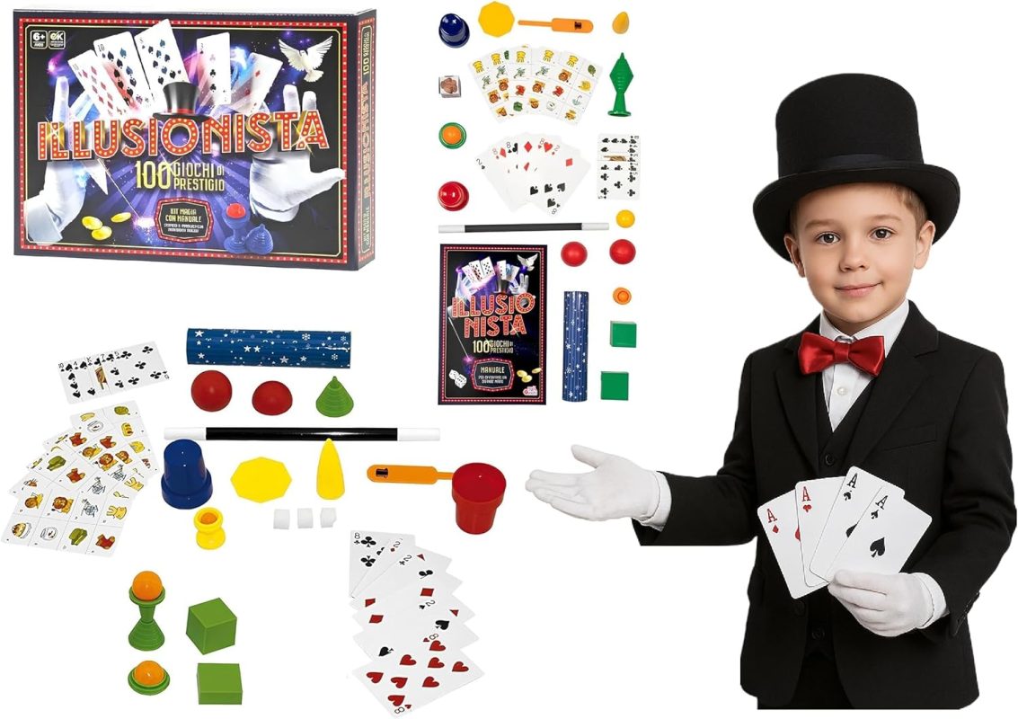 Magic Show Magic Game for Kids, 75 Magic Tricks, Easy to Learn Magic Game, Prestige Games