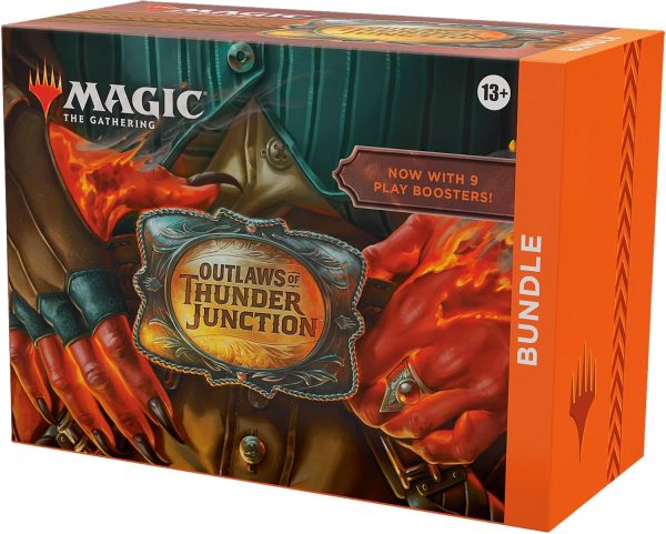 Magic: The Gathering Thunder Crossing Outlaw Bundle - 9 Game Envelopes, 30 Land Cards + Exclusive Accessories (Anglaise Version)