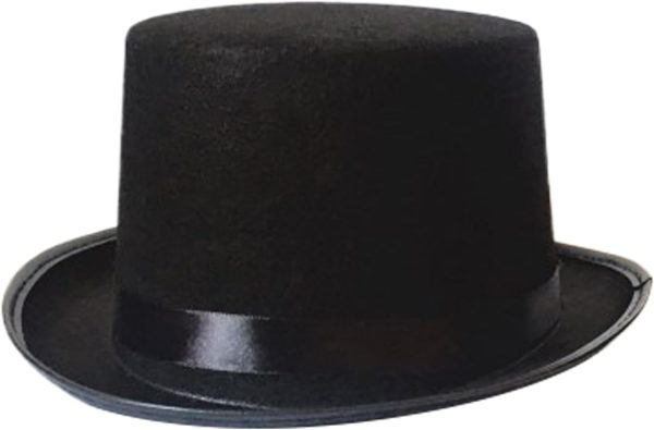 Magician Hat Formal Wide Erase Hats for Men Women Black Top Hat for a Wizard Costumes Decorative Hat for Halloween Show Cosplay Wizard Hat