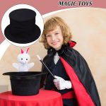 Magician Hat - Spring Hat Con Compartimento Secreto | Fabric Magic Performance Prop - Etapa De Talento Interactivo De 15 Cm Hať Con Truco De Compresión, Ideal Para Espectáculos De Niños Y Juego De Cre - Imagen 2